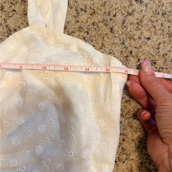 Princess Polly White Floral Print Crop Top - Picture 6 of 7